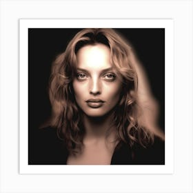 Uma Thurman Art Print