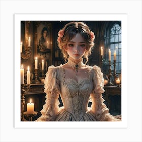 Victorian Dress Art Print