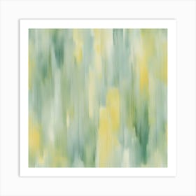 Abstract Yellow And Green Art Print