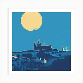 A Prague Castle Minimal Illustration 1720468325 2 Art Print