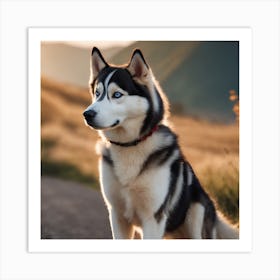 Siberian Husky Art Print