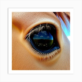 Eye Of A Horse 15 Art Print