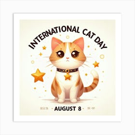 International Cat Day 1 Art Print