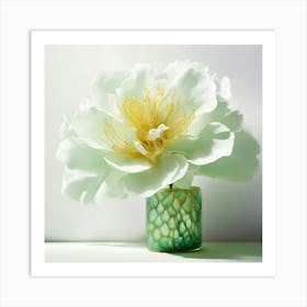 Peony In A Vase Art Print