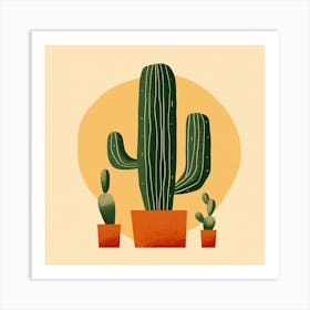 Cactus Illustration Art 98 Art Print