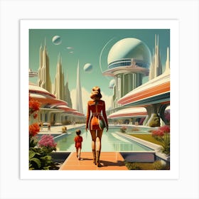 Retrofuturism Art Print