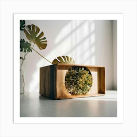 Moss In A Wooden Box Art Print