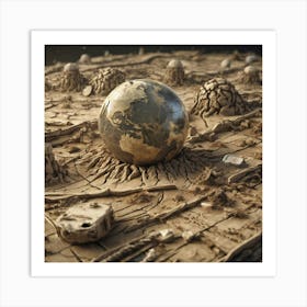 Earth In The Desert 2 Art Print