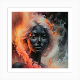 Fire Girl 1 Art Print