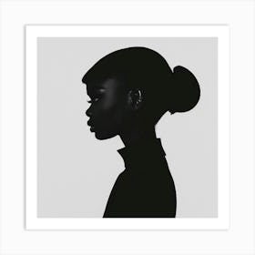 Silhouette Of A Woman 3 Art Print