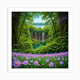 Plitvice Waterfalls 1 Art Print