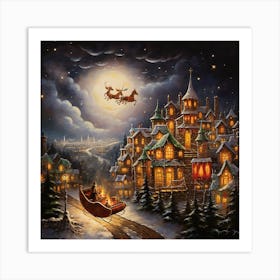 Santa'S Sleigh 2 Art Print