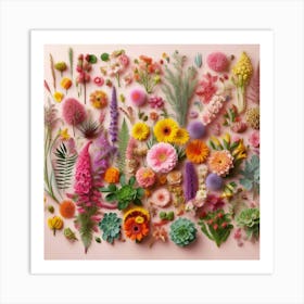 Flowers Stock Videos & Royalty-Free Footage Art Print