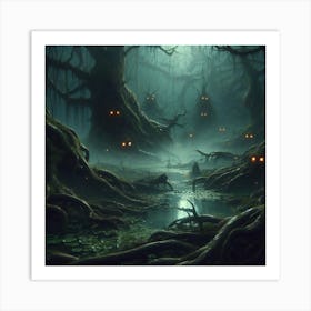 Dark Forest 32 Art Print