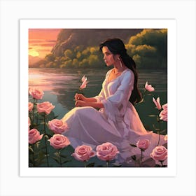 Her Jasmine Rose Art Print