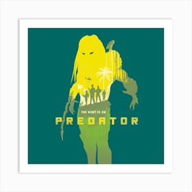 Predator Movie Square Art Print