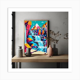 Waterfall Print 2 Art Print