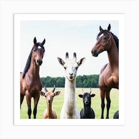 Family Of Horses 2 Art Print