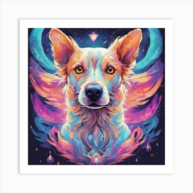 Angel Dog Art Print