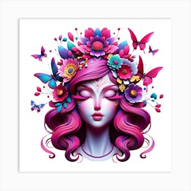 Flower Girl Art Print