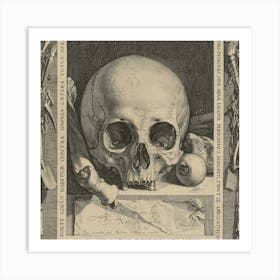 Skull And Bones 1 Art Print