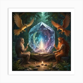 Magic Of Crystals Art Print