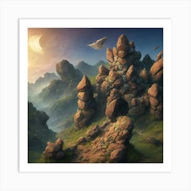 Fantasy Landscape Painting Art Print