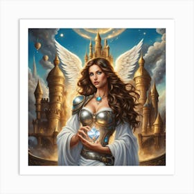 Angel Of The Castle Art Print