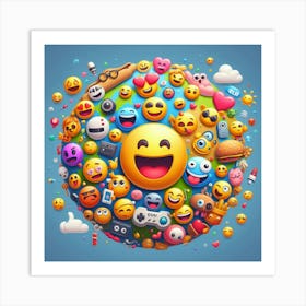 Emoji World 1 Art Print