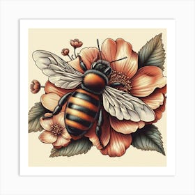 A large bee Art Print