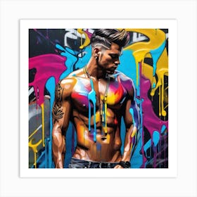 Graffiti Man 1 Art Print