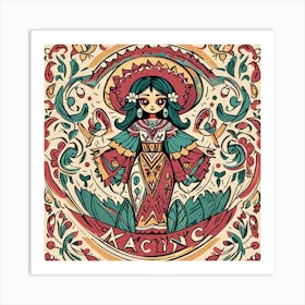 Mexican Girl 49 Art Print