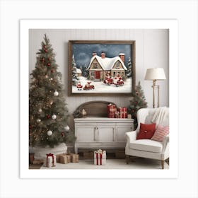 Santa'S Workshop Art Print