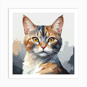 Cat Portrait 2 Art Print