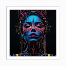 Futuristic Woman 1 Art Print