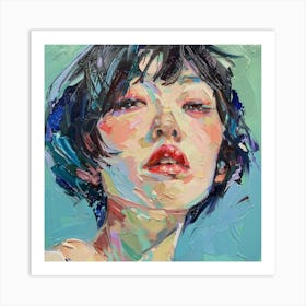 Portrait Of A Woman 402 Art Print