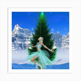 Ballerina Christmas 0012 Art Print