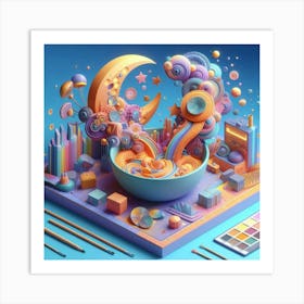 Fantasy Pastel World Art Print