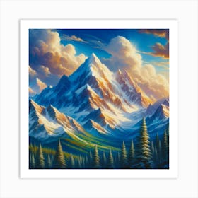 Mountain Landscape 13 Art Print