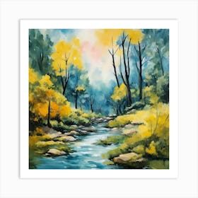 Autumn Creek 1 Art Print