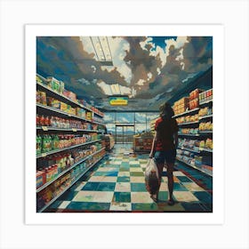 'The Grocery Store' Art Print