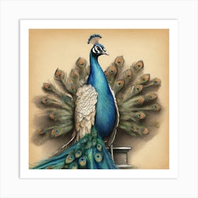 Peacock 44 Art Print