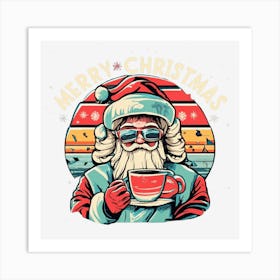 Merry Christmas Santa Art Print