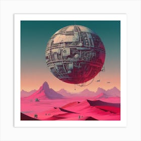 Death Star Art Print