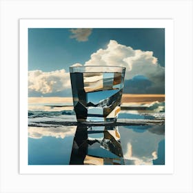 vaso cristal corto Art Print