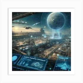 Orbital Engineering Commission Converted Art Print