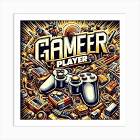 Gamer Player Art Print