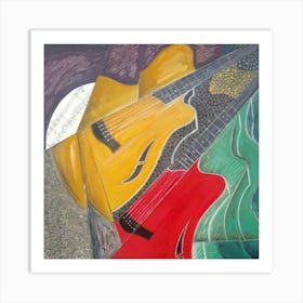 Guitars & Music Art Print