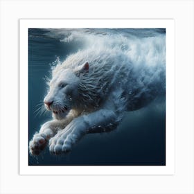 White Tiger 1 Art Print