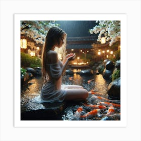 Koi Pond 1 Art Print